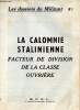 La calomnie stalinienne facteur de division de la classe ouvrière - Les dossiers du Militant n°1.. Collectif