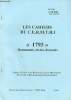 Les Cahiers du C.E.R.M.T.R.I. n°109 avril 2003 - 1793 documents, textes, discours.. Collectif