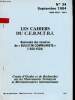 Les Cahiers du C.E.R.M.T.R.I. n°34 septembre 1984 - Sommaire des numéros du bulletin communiste 1920-1924.. Collectif
