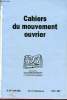 Cahiers du mouvement ouvrier n°14 juin 2001 - Une lettre du Centre national du livre et notre demande d'explication - l'abominable vénalité de la ...