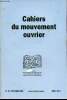 Cahiers du mouvement ouvrier n°15 octobre 2001 - Le fait du prince - Babeuf, Tarlé et Lénine - Benoît Malon les grèves du Creusot de 1870 (suite) - ...