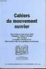 Cahiers du mouvement ouvrier n°37 janvier février mars 2008 - Le droit de vote des comédiens et des juifs - Marx et les problèmes du parti ouvrier - ...