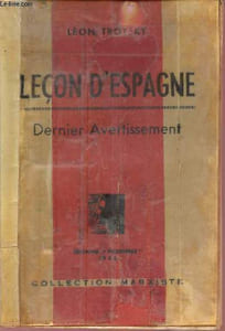 Leçon d'Espagne dernier avertissement - Collection Marxiste.