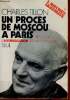 Un procès de Moscou à Paris précédé de l'interrogation par Raymond Jean - Collection l'histoire immédiate.. Tillon Charles