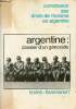 Argentine : dossier d'un génocide.. Comité de Défense des Droits de l'Homme Argentine