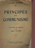 Principes du communisle.. Engels Frédéric