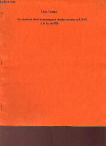 La situation dans le mouvement révolutionnaire en URSS à la fin de 1928.
