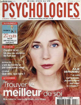Psychologies n°256 octobre 2006 - Julie Depardieu je suis partageuse je sais même partager la douleur - divorce les enfants jugent leurs parents - eau ...