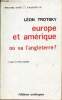 Europe et Amérique où va l'Angleterre ? - Collection marxisme d'hier et d'aujourd'hui.. Trotsky Léon