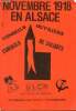 Novembre 1918 en Alsace - Conseils ouvriers conseils de soldats.. Collectif