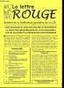 La lettre rouge n°35 juillet août 2001 - Solectron interdiction des licenciements - restructuration à la sécu de Lormont - lutte des résidents du ...