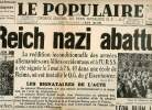 Le populaire organe central du parti socialiste n°6597 mardi 8 mai 1945 fac similé - Le Reich nazi abbatu ! - quand les cloches sonneront par Jean ...