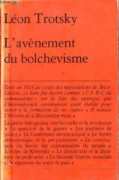 L'avènement du bolchevisme - Petite collection maspero n°193. Trotsky Léon