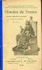 Histoire de France - Cours moyen illustr&eacute; premi&egrave;re partie abr&eacute;g&eacute;e.. F.F.