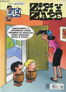 Zipi y zape n°12 - La cesta - trastazos a granel - convivencias - el monumento - aquellos cromos - cinco duros - abusones - patinetes y velocipedos - ...