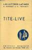 Tite-live (Chapitre XIX des lettres latines).. R.Morisset & G.Thévenot