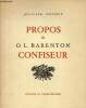Propos de O.L.Barenton Confiseur.. Detoeuf Auguste