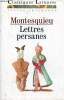 Lettres persanes choix de 75 lettres intégrales - Classiques Larousse.. Montesquieu