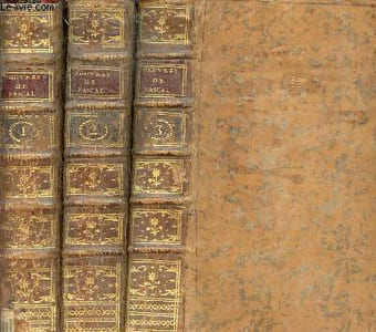 Oeuvres de Blaise Pascal - En 3 tomes - Tomes 1 + 2 + 3.
