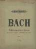 Bach : Wohltemperirtes Klavier / Clavecin Bien Tempere / 48 Preludes And Fugues - Band 1. Ruthardt Adolf, Bach Johann Sebastian
