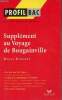 Supplément au voyage de Bougainville Denis Diderot - Collection Profil bac n°273.. Albertan-Coppola Sylviane