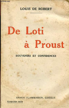 De Loti à Proust souvenirs et confidences.. De Robert Louis