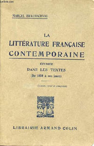 La littérature française contemporaine étudiée dans les textes de 1850 à nos jours - 5e édition revue et complétée.