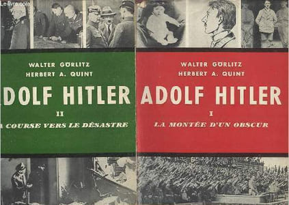 "Adolf Hitler Tomes 1 et 2 (en deux volumes) - Tome 1 : La montée d'un obscur - Tome 2 : La course vers le désastre (Collection ""Archives d'Histoire contemporaine"")"