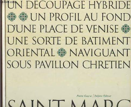 "Saint-Marc (Collection ""Le génie du lieu"" n°3) - Avec envoi d'auteur". Gascar Pierre