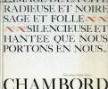 Chambord - Collection Le génie du lieu.. Gascar Pierre