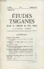 Etudes Tsiganes n°3 11e année octobre 1965 - Hommage à Norman Dodds - le fou et le sage conte tsigane présenté par Philippe de Marne - transcription ...