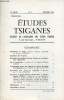 Etudes Tsiganes n°4 11e année décembre 1965 - Complaintes de Rouja chansons tsiganes présentées par Mozes Heinschink - aspirations des tsiganes - bref ...