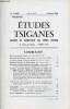 Etudes Tsiganes n°2-3 14e année octobre 1968 - Note de grammaire tsigane par André Barthelemy - aspirations des tsiganes deux poèmes de Jean Claude ...