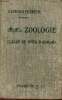 Zoologie rédigée conformément aux programmes du 31 mai 1902 à l'usage de l'enseignement secondaire - Classe de sixième (Divisions A et B).. Perrier ...