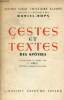 Gestes et textes des apôtres - Actes - Epitres - Apocalypse - Collection textes pour l'histoire sacrée.. Rops Daniel