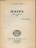 Oedipe drame en trois actes (1930) - Collection du Répertoire Théâtre National Populaire .. Gide André