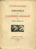 Chronique de l'académie Goncourt - Collection Histoires de France.. Deffoux Léon
