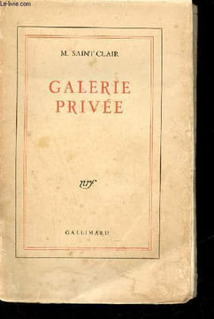 Galerie privée.. M.Saint-Clair