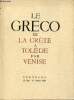 Catalogue d'exposition Domenico Theotocopuli dit Le Greco 1541-1614 de la Crète à Tolède par Venise - Bordeaux 12 mai - 31 juillet 1953.. Collectif