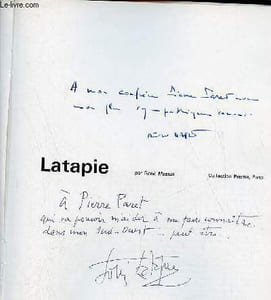 Latapie - Collection Prisme n°10- Envoi de l'auteur René Massat et de Latapie.