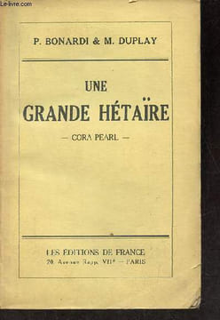 Une grande hétaïre - Cora Pearl - Envoi de Maurice Duplay.. P.Bonardi & M.Duplay