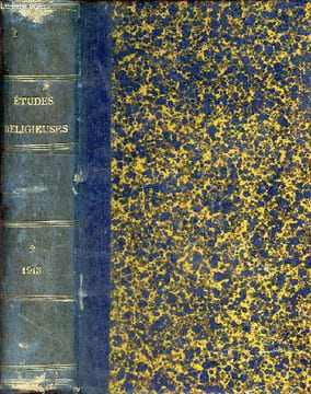 Etudes religieuses - 50e année - Tome 135e de la collection - avril-mai-juin 1913 - La tolérance - pèlerinage au Ouadi-Natroun une oasis du désert ...
