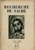 L'art sacré n°4-5 avril-mai 1947 - Recherche du sacré - L'enquête ouverte par l'art sacré - le sacré selon la foi chrétienne - le sacré et l'homme - ...