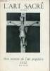 L'art sacré n°11-12 juillet-août 1956 - Aux sources de l'art populaire - Les croix catalanes en fer forgé - l'imagerie populaire en France - ...