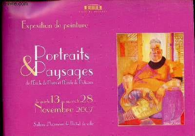 Catalogue d'exposition de peinture portraits & paysages de l'école de Paris et l'école de Puteaux - du mardi 13 au mercredi 28 novembre 2007 - salons ...