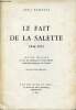 Le fait de la salette 1846-1854 - Nouvelle édition augmentée.. Bassette Louis