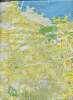 Plan de Marseille et de sa banlieue Allauch et plan-de-cuques, guide des rues - Plan dépliant en couleur d'environ 86.5 x 120.5 cm - échelle 16 000e - ...