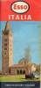 Une carte en couleur dépliante recto/verso Italia Esso - carte d'environ 61.5 x 88 cm.. Collectif