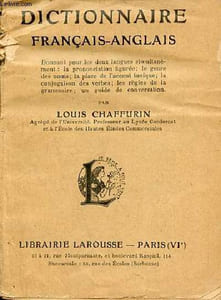 Dictionnaire français-anglais.