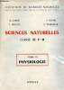 Sciences naturelles classe de 1re D - Tome 3 : Physiologie - Collection de sciences naturelles.. G.Laisné J.Moulin J.Vallin F.Villeneuve